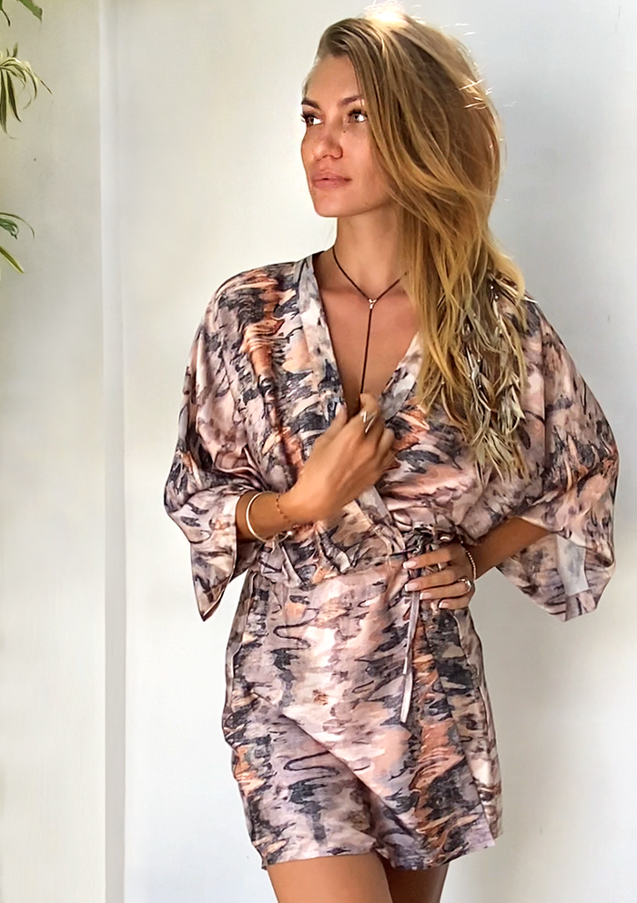 Kimono Dress Cosmic Burst