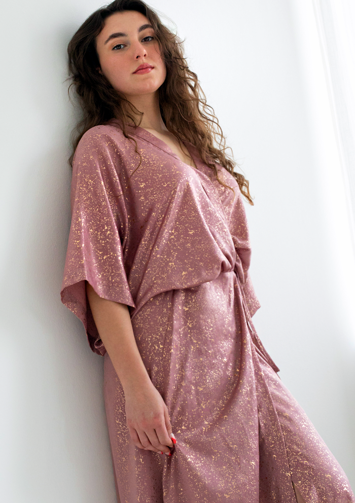 Kimono Dress Sparkling Rosé