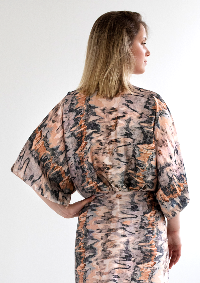 Kimono Dress Cosmic Burst