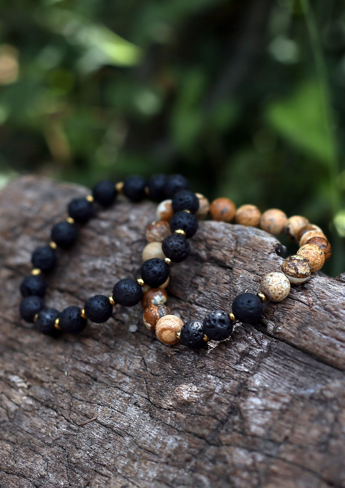 Agate Stone Bracelet Set