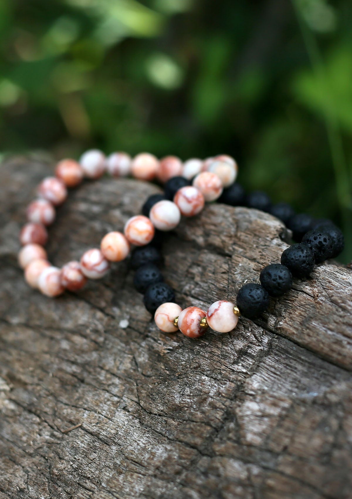 Agate Stone Bracelet Set