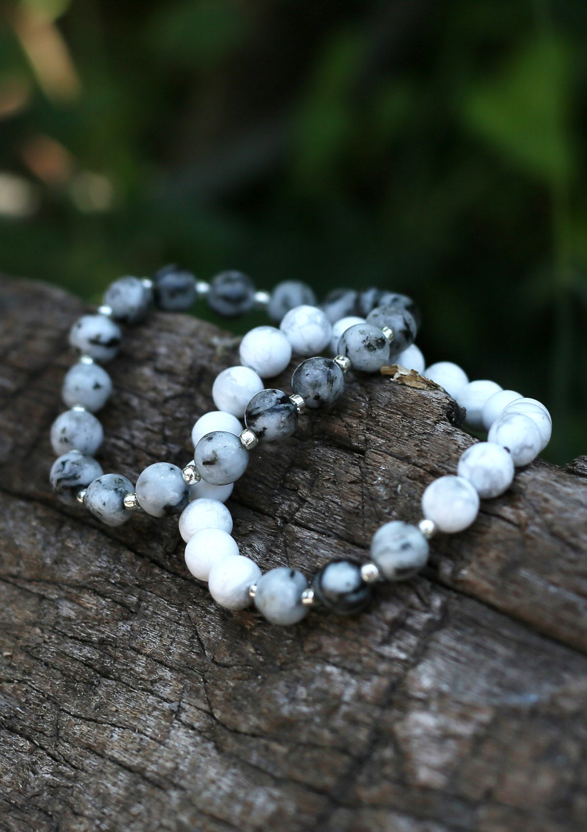 Agate Stone Bracelet Set