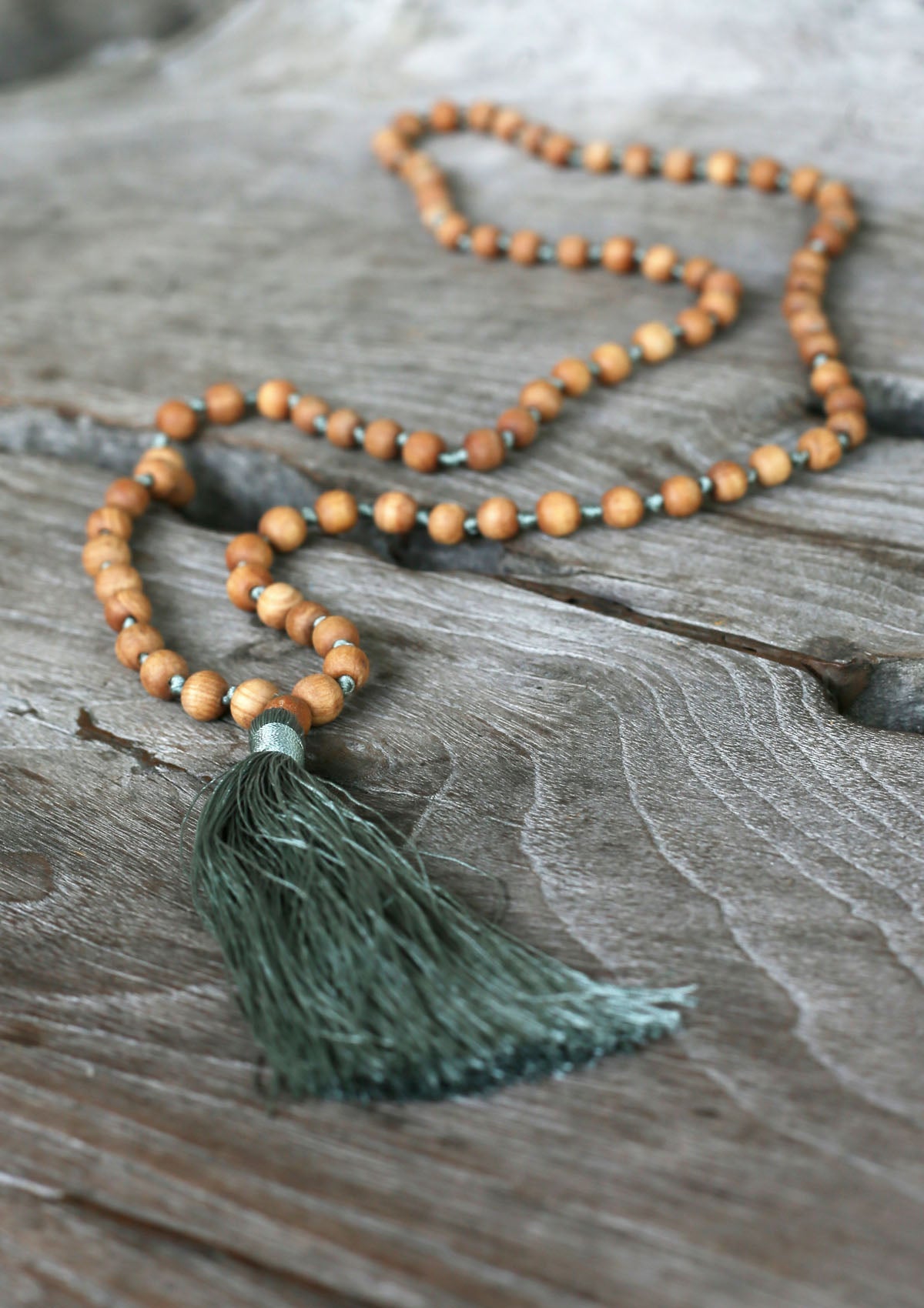 Boho Necklace Wood
