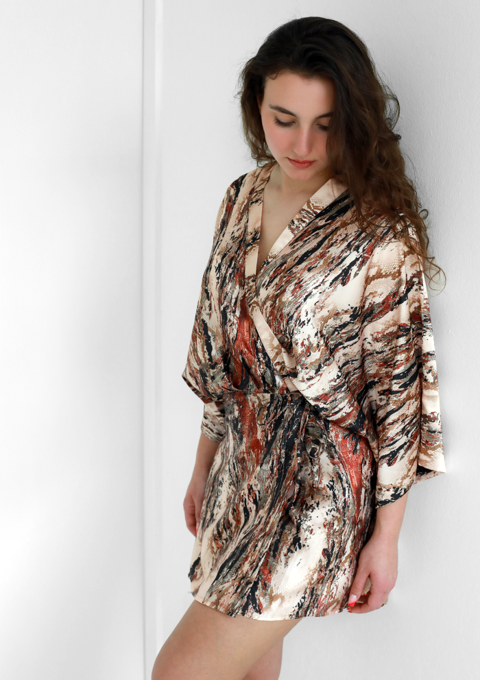 Kimi Dress Shiny Snake