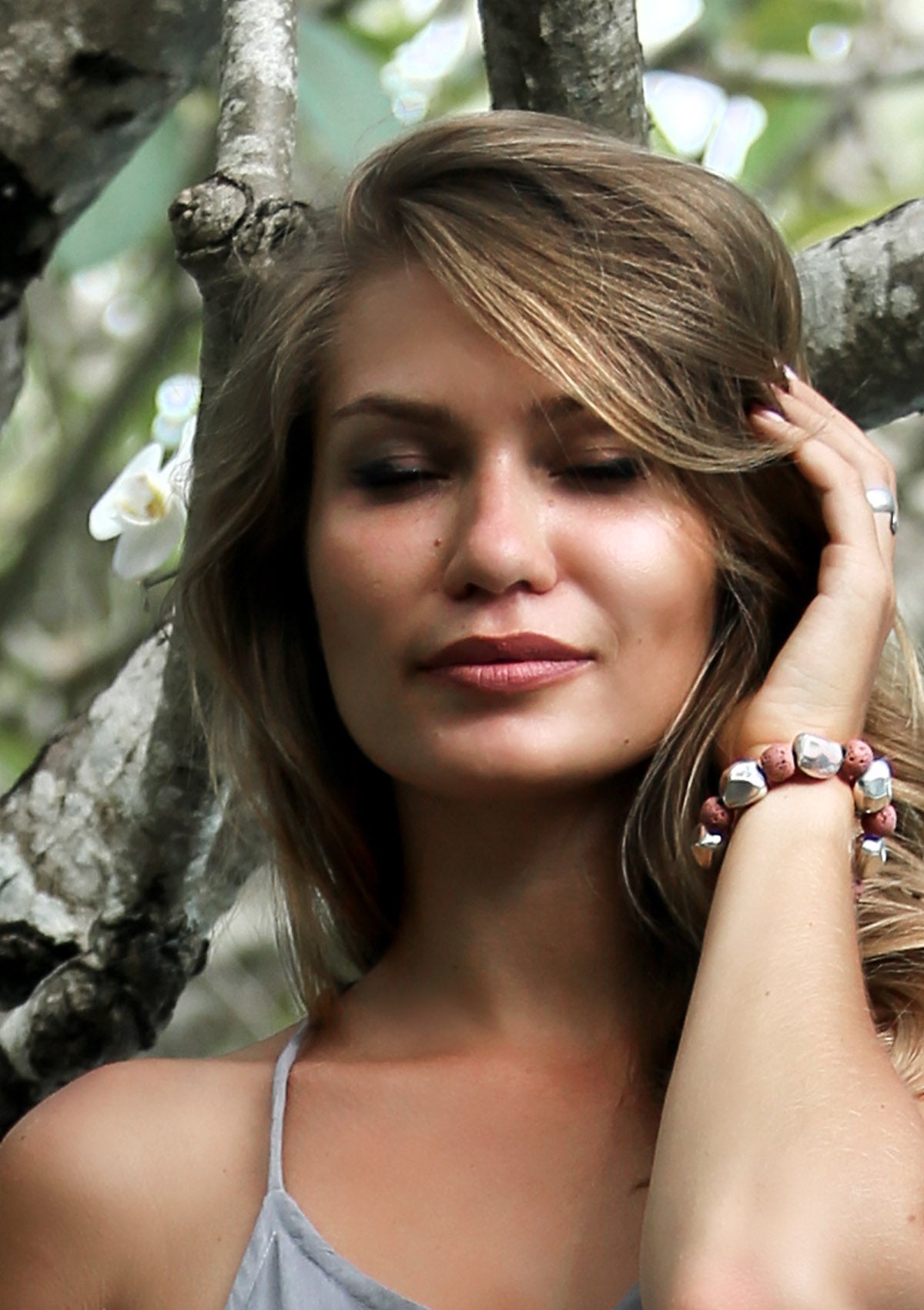 Lava & Silver Six Pack Bracelet