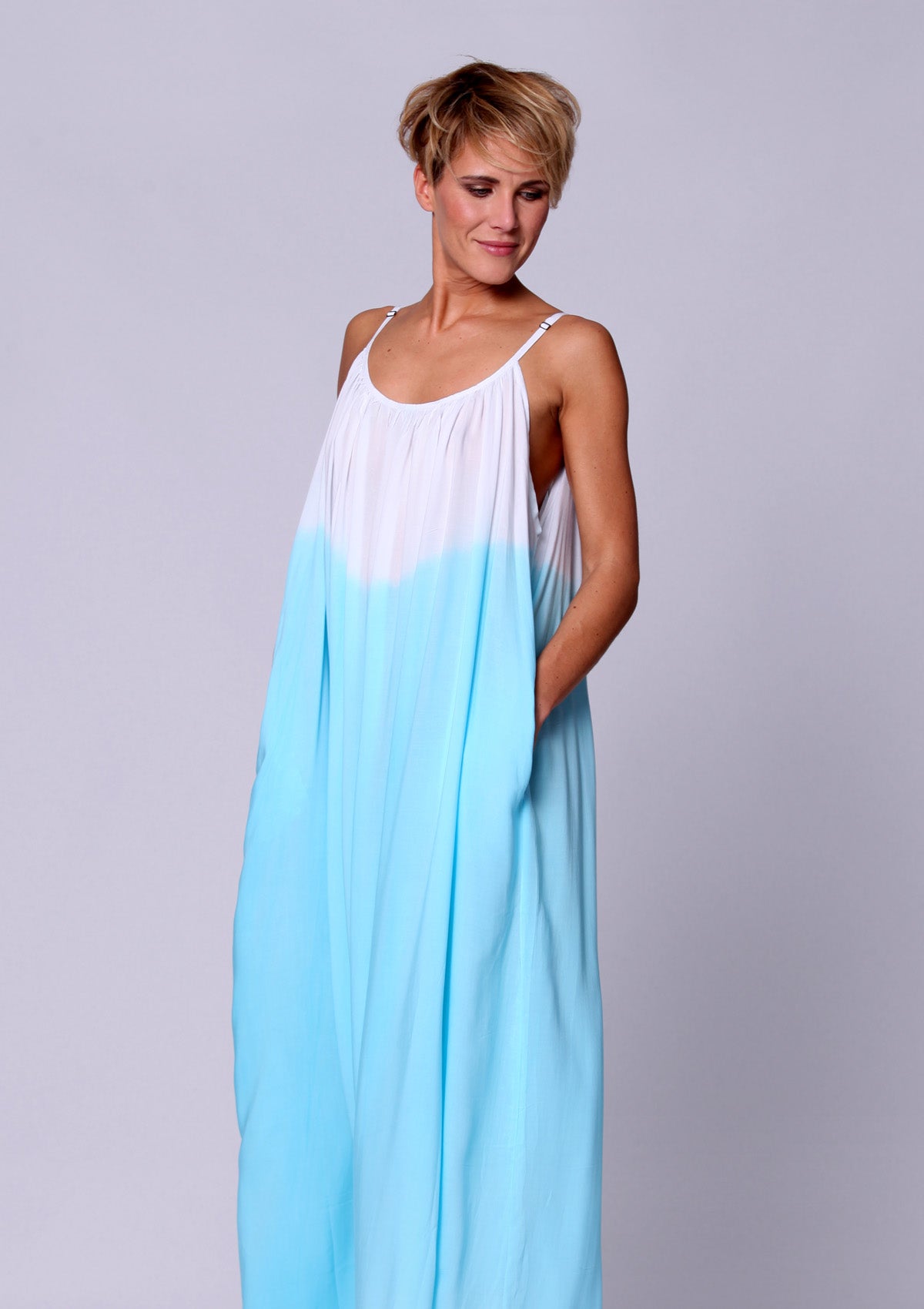 Silky beach maxi dress